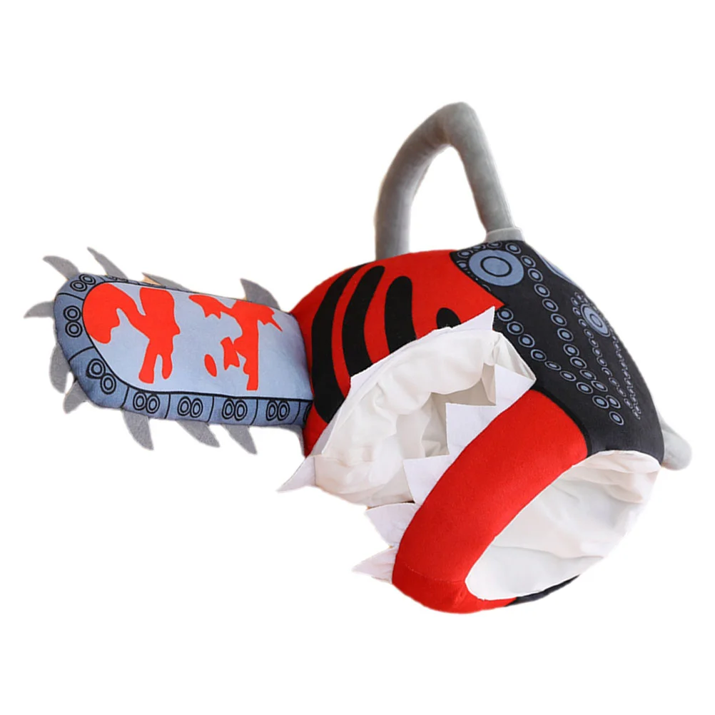 Cosplay Chainsaw Costume Hat Headgear Party Plush The Outfit Cartoon Pp Cotton Man Helmets