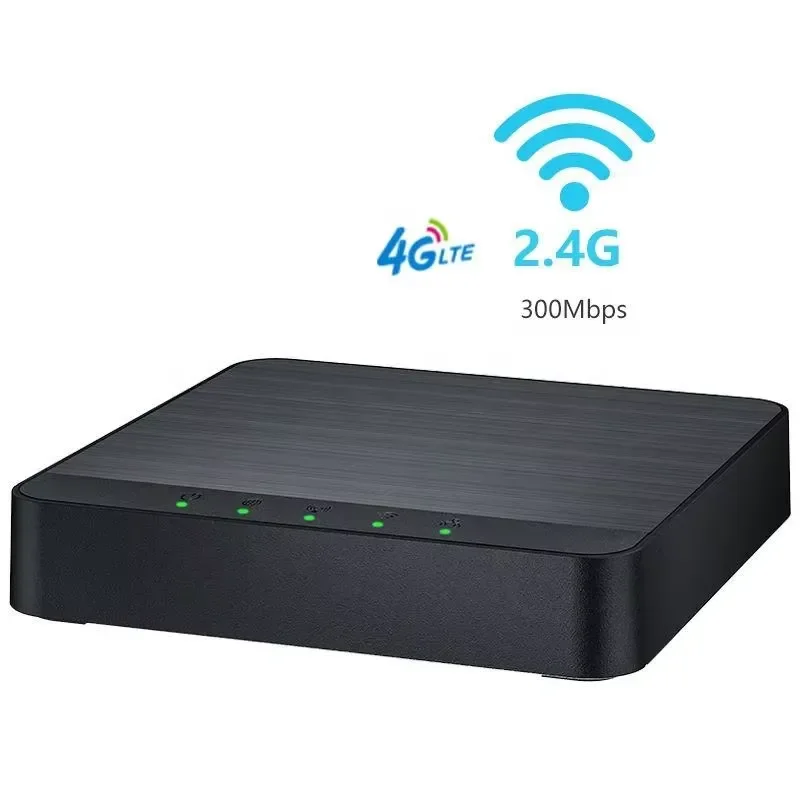 Mini LTE 4G CPE Router with 300Mbps Max. LAN Data Rate VPN Firewall QoS WPA2 Encryption Supports 2.4G Wi-Fi