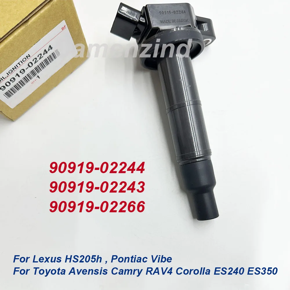 

90919-02244 9091902244 Ignition Coil For Toyota Camry Highlander RAV4 Scion tC xB Lexus 90919-02266 90919-02243 UF333 673-1307
