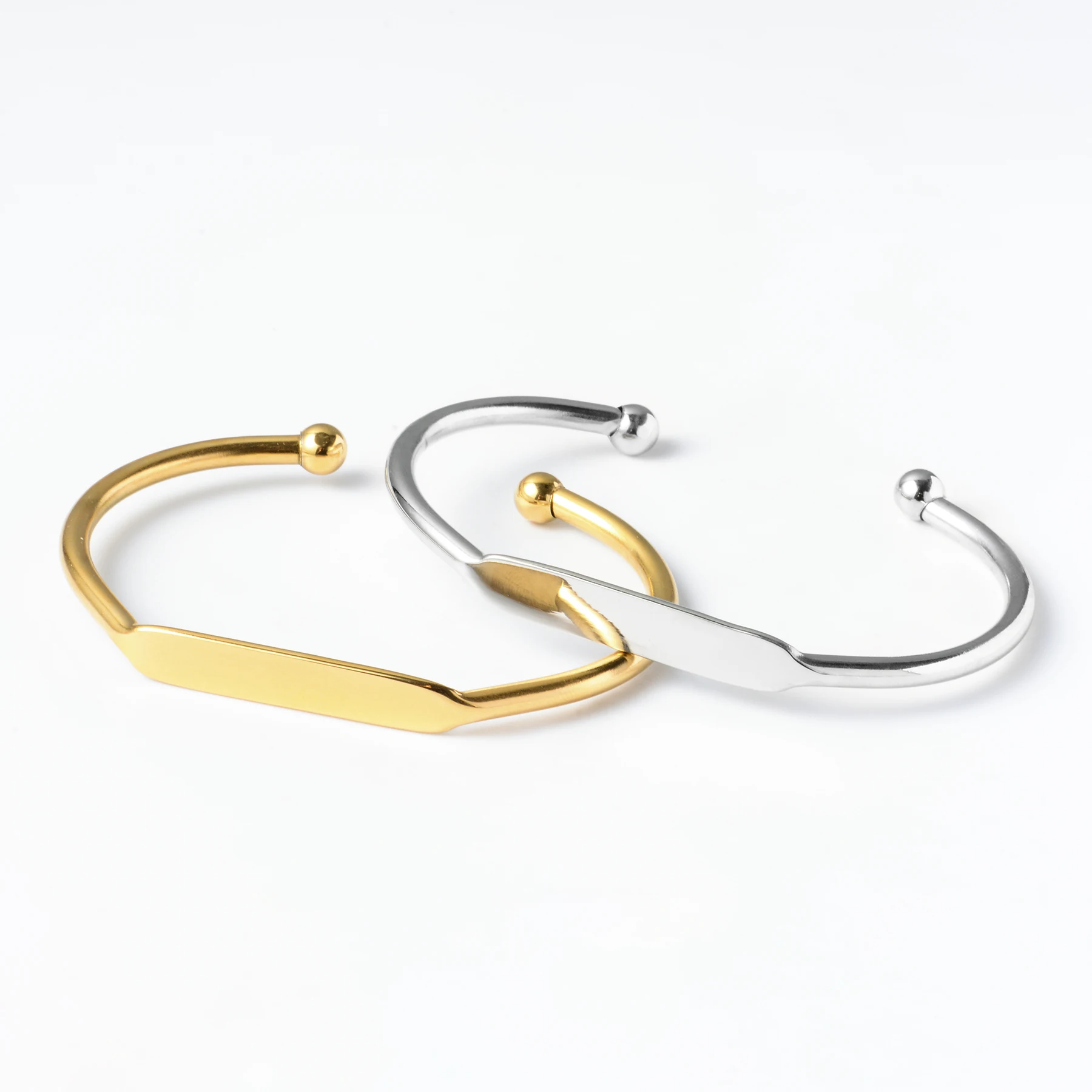 Engraved Stainless Steel Name Bracelet, Custom Gift for Him or Her