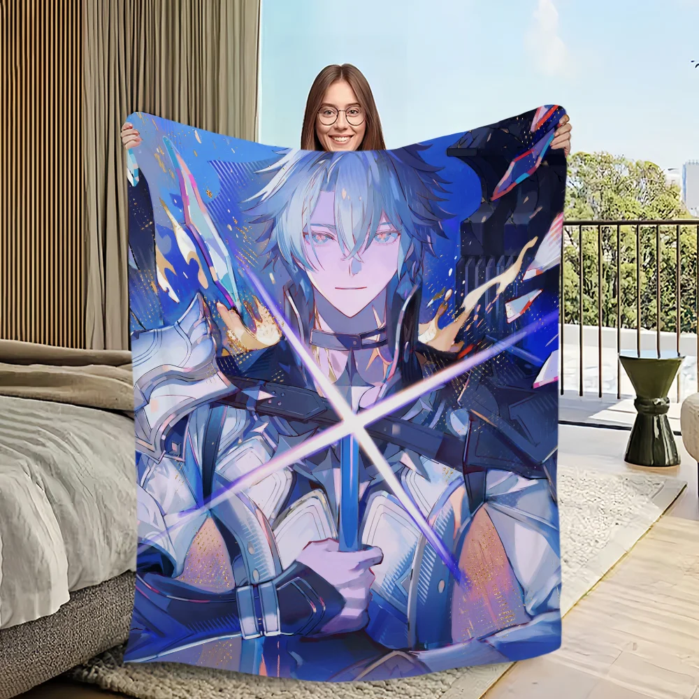 Honkai Star Rail Wiki Phainon Blanket Blanket for Couch Sofa Travel Home Hiking Picni Bed Beding Flannel Blanket birthday gift