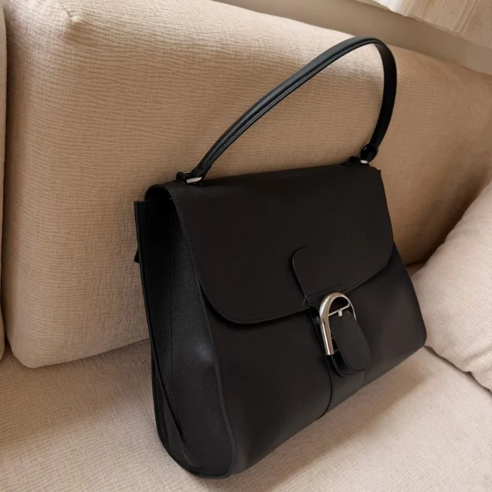 First Layer Cowhide Large Capacity 2026 New Great-looking Texture Unique Stylish Simple Leather Commuting Casual Versatile