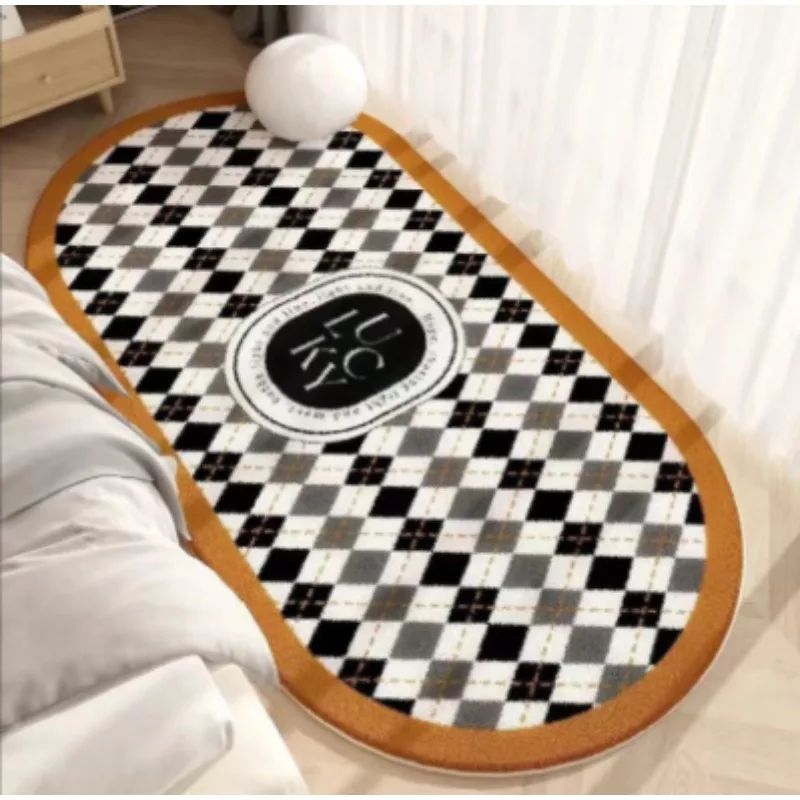 

Imitation cashmere bedroom bedside blanket non-slip household floor mat bay window blanket thickened anti-drop floor mat