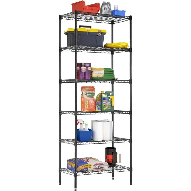 

18x48x72 Storage Shelves Commercial Heavy Duty Metal Shelves Garage Organizer Wire Rack Shelving Storage Unit Shelf Adjustable