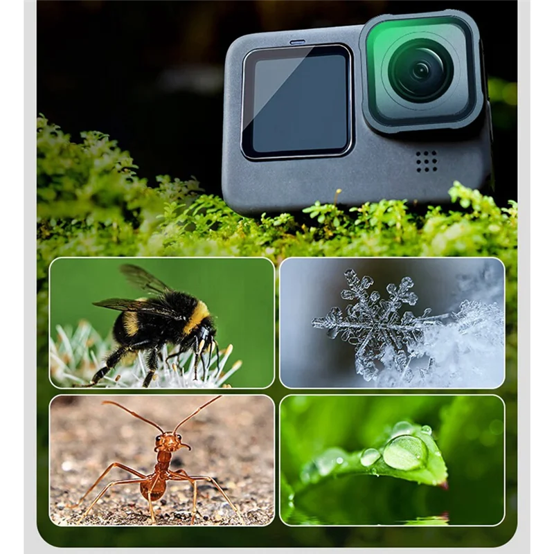 15X Macro Lens For Gopro Hero Sports Camera Close-Up Filter Anti-Reflective Multi-Layer Coating HD Optical Glass-New