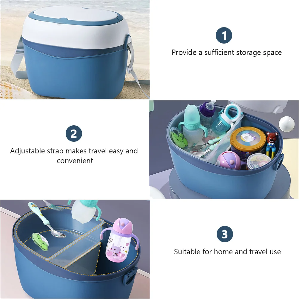 1 قطعة علبة زجاجات الطفل عالية الجودة PP صندوق تخزين لوازم الطفل الحاويات المحمولة المنظم للسفر حامل زجاجة الحليب