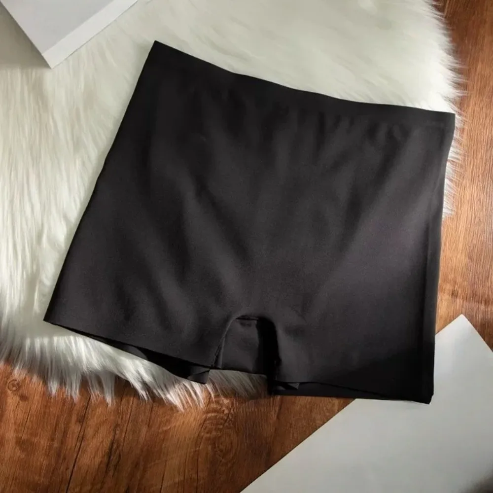 

4PCS Set Tummy Control High Waist Panty Shorts Comfortable Invisible Girls Boyleg Style Shorts Solid Color Simple
