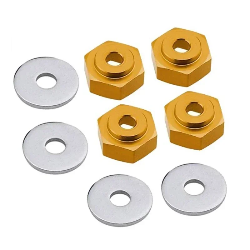 Adaptateur de roue de 12 mm à 17 mm, moyeu de transmission, combinateur hexagonal, trou hexagonal de 6 mm, pièces pour voiture RC HSP 1/10 1/8, buggy, monster truck