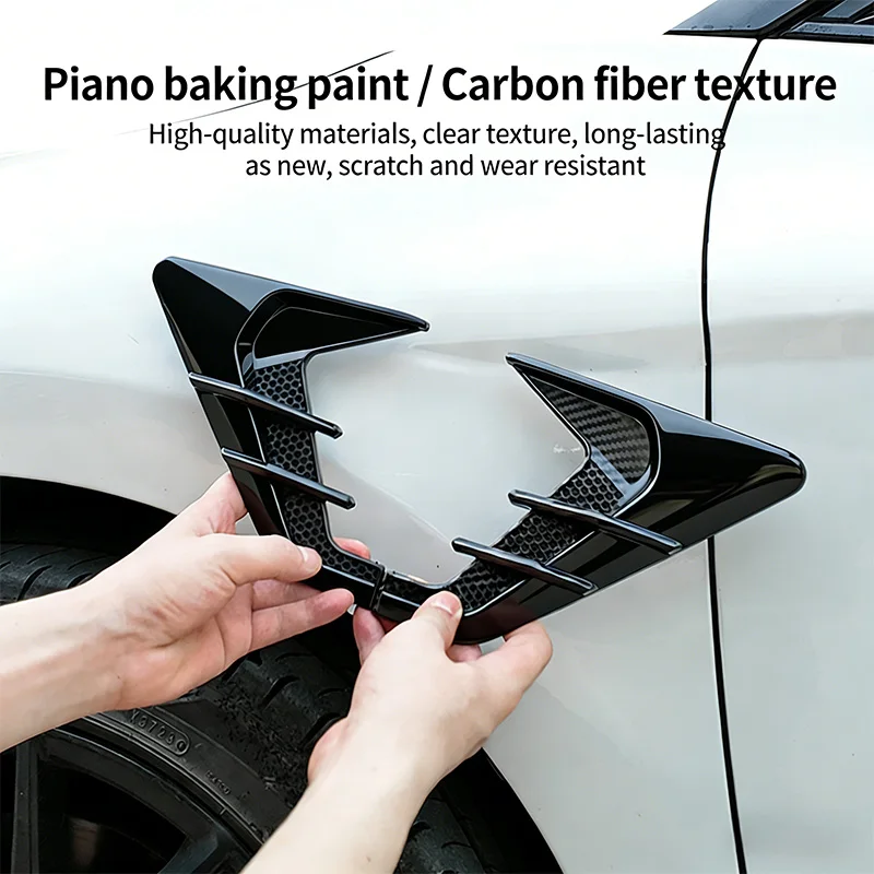 2pcs Car Side Wing Leaf Panel Decorative Sticker, Universal Modification Sticker for the Body, Sports Style Appearance Upgrade