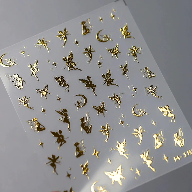 

100PCS 3D Elf Fairy Nail Stickers Nail Decals M-180