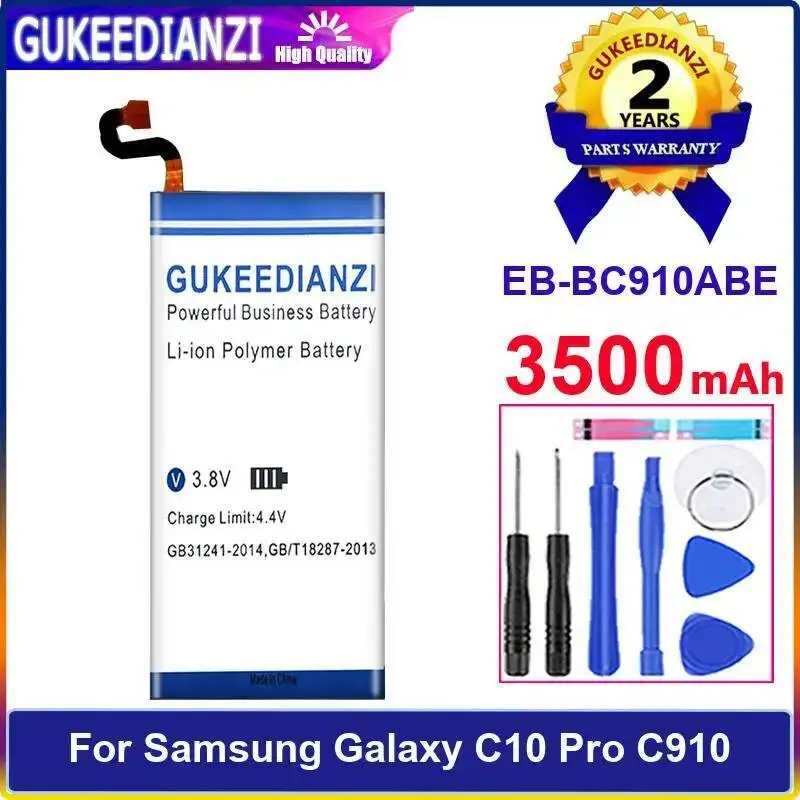 

For Samsung Galaxy C10 Pro C910 Mobile Phone Battery Environmentally Friendly EB-BC910ABE 3500Mah