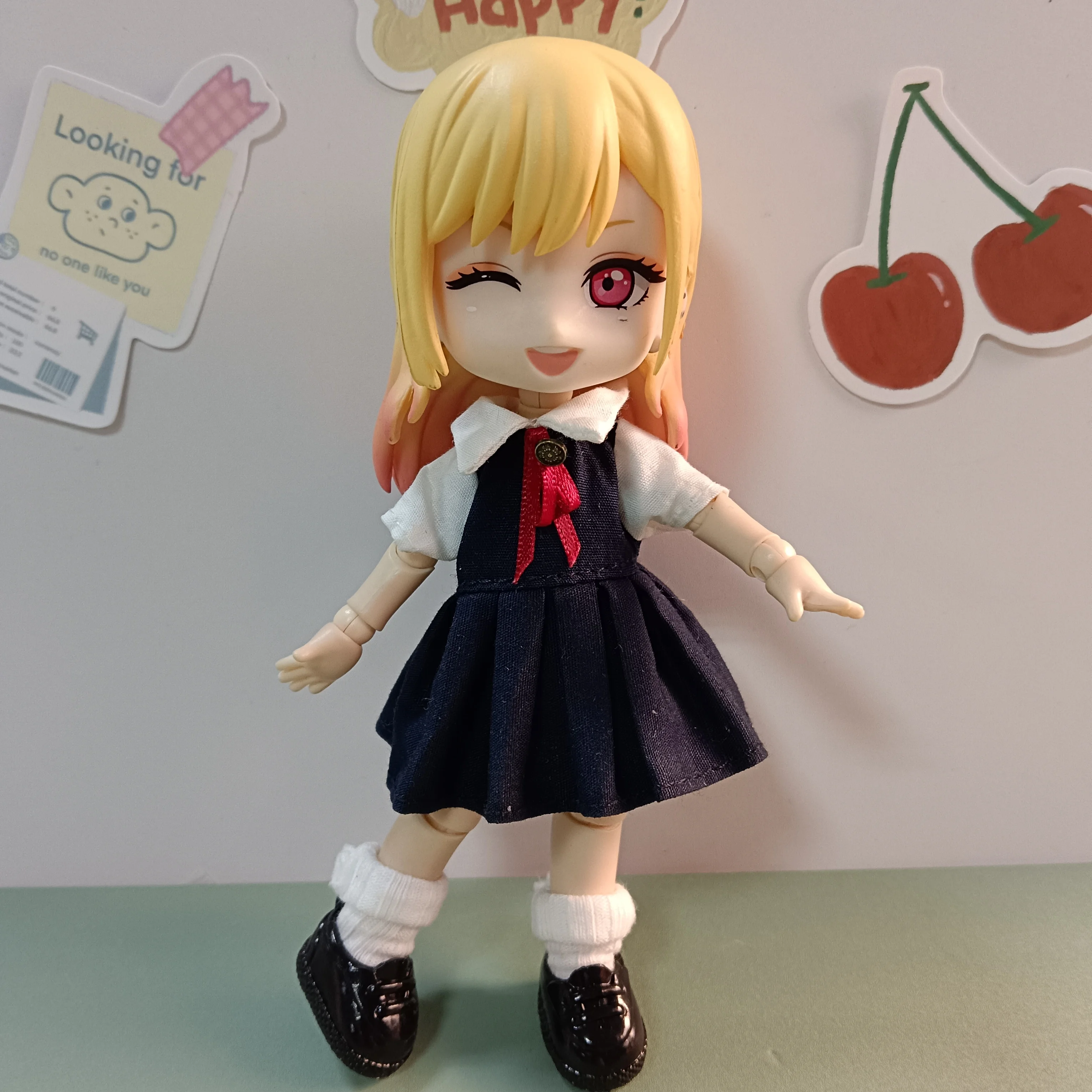 Ob11 1/12 My Dress Up Darling Anime Kitagawa Marin BJD Model Boneka Komoner Action Figure Model Patung Dekorasi Mainan