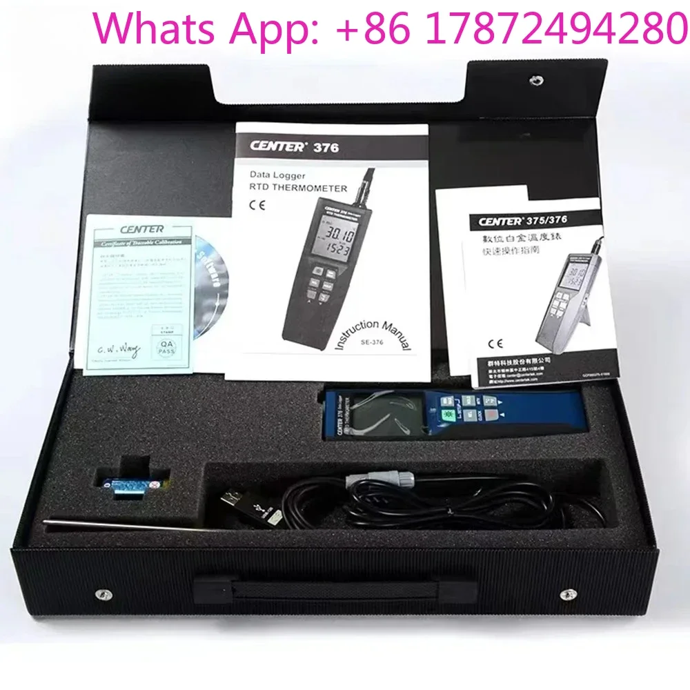 

Industrial Digital Thermometer -376 | Handheld RTD Meter with Data Recording Capability