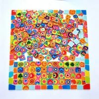 150g Pack Geometric Glass Mosaic Tiles for Artistic Decorations Handmade Garden Pot Decoration Soft Furnishing Creative Projects 6
