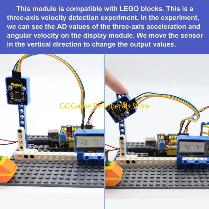 U55B MPU6050 Triple Shaft Accelerometer and Gyroscope Module Replacement for Robotics Control Accessories