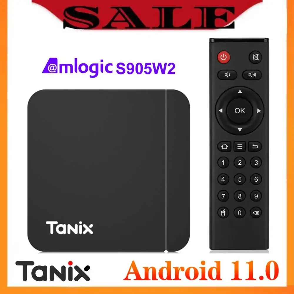 

Tanix W2 Amlogic S905W2 Android 11.0 Smart TV Box Android 11 Media Player H.265 AV1 Dual Wifi HDR 10+ 4GB32GB Set Top Box 2G16G