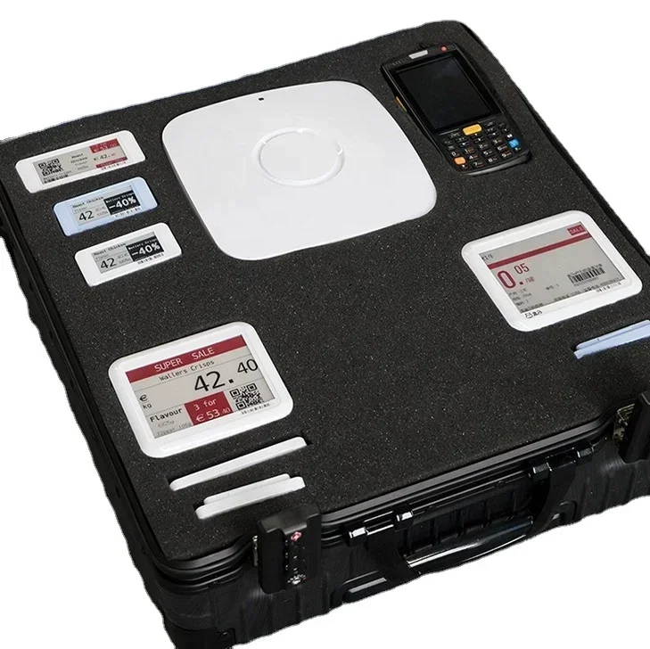 

Zkong Demo Kit ESL Samples Digital Shelf Label Accessory AP Base Station Demo Box Electronic Shelf Label Demo Kit for Retailer