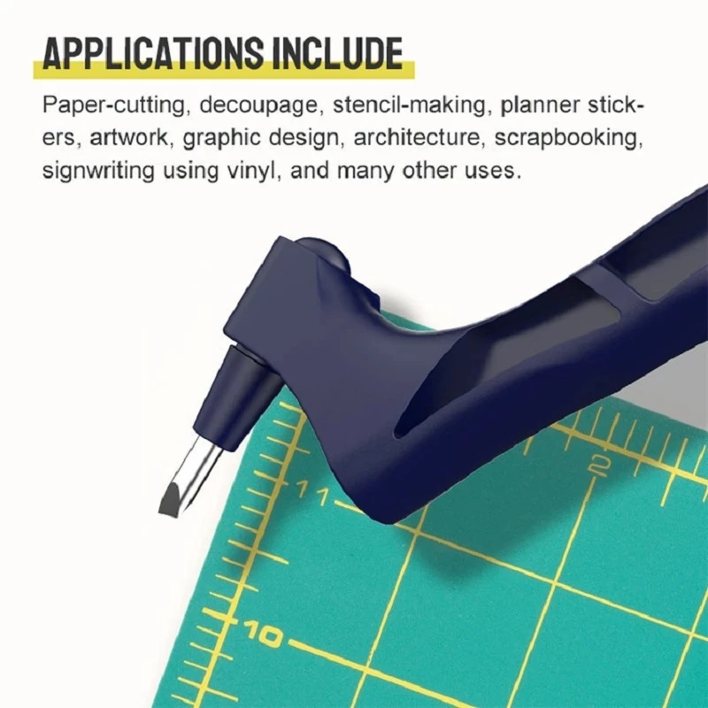 Scrapbooking Cutting Tool Paper Cutter Scrapbooking Cutter Craft Cutting Tools Paper Knife Pen with 360 Degree Rotating Blade