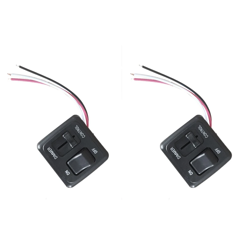 

A48P-2X 12 Volt DC Dimmer Switch For LED, Halogen, Incandescent - RV, Auto, Truck, Marine, And Strip Lighting