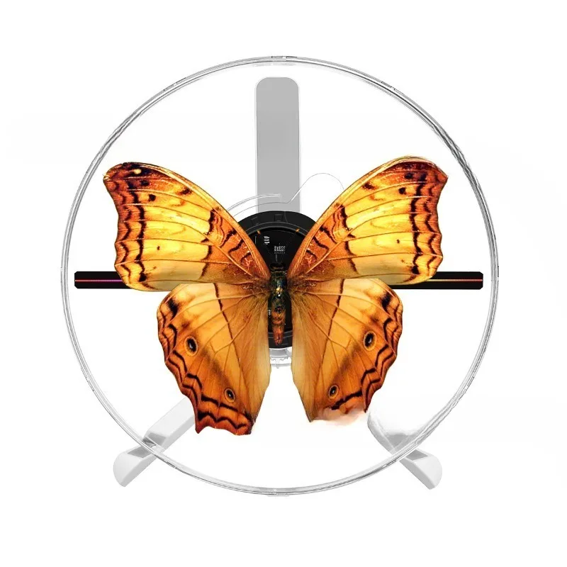 25Cm high definition naked eye 3D holographic projection fan WifiLED lamp bead rotating imaging desktop holographic