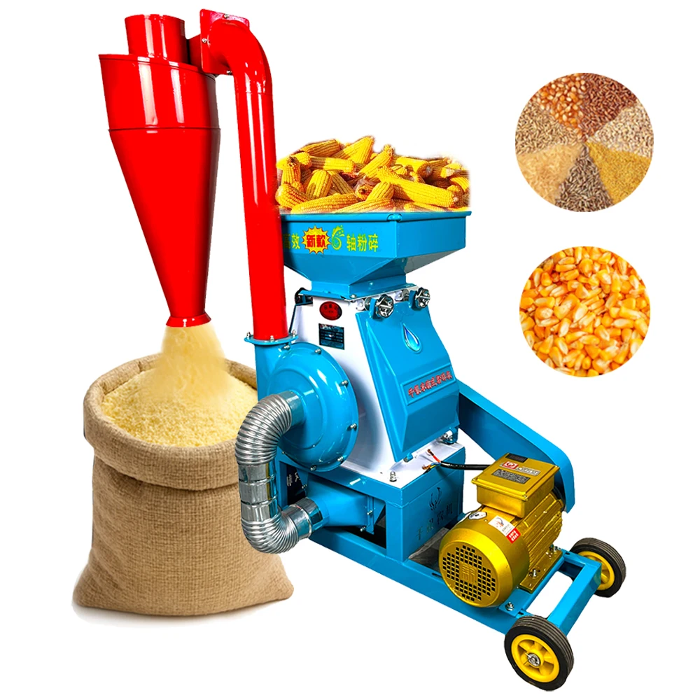 

【Hot】 Powered Flour Milling Machine Grain Crusher Maize Grinding Milling Machine Corn Grain Grinder for Animal Feed Best S