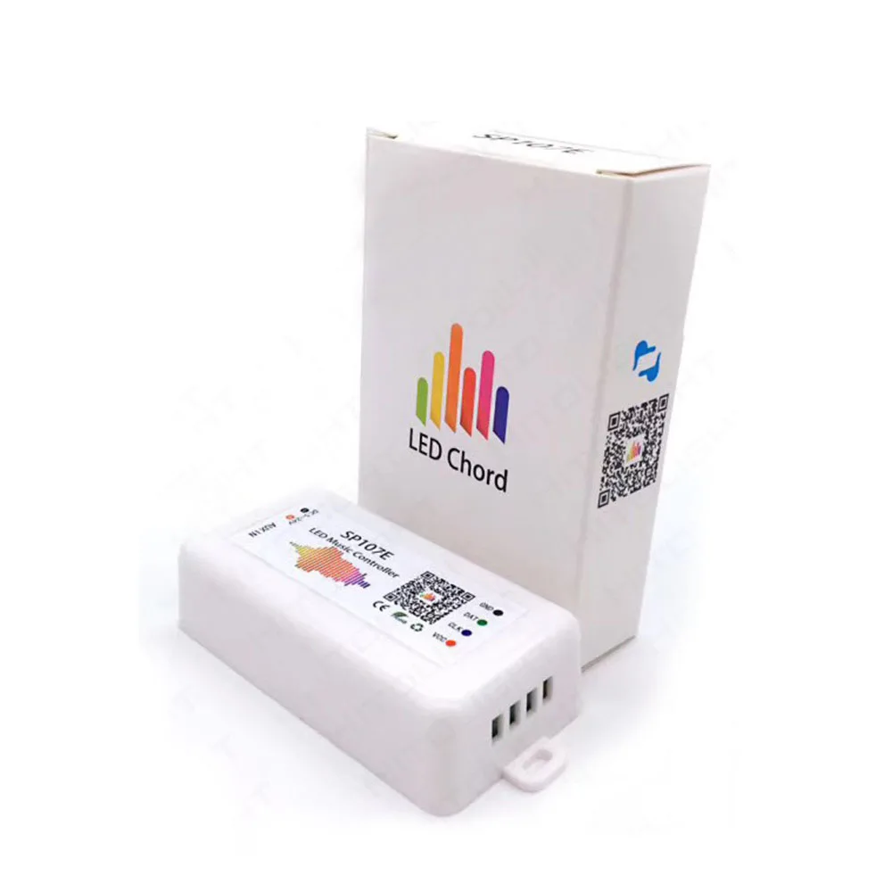SP107E Bluetooth LED Controller APP Sync with Music Rhythm, Anti-Interference Design, Ideal for Party Decoration WS2812B WS2811