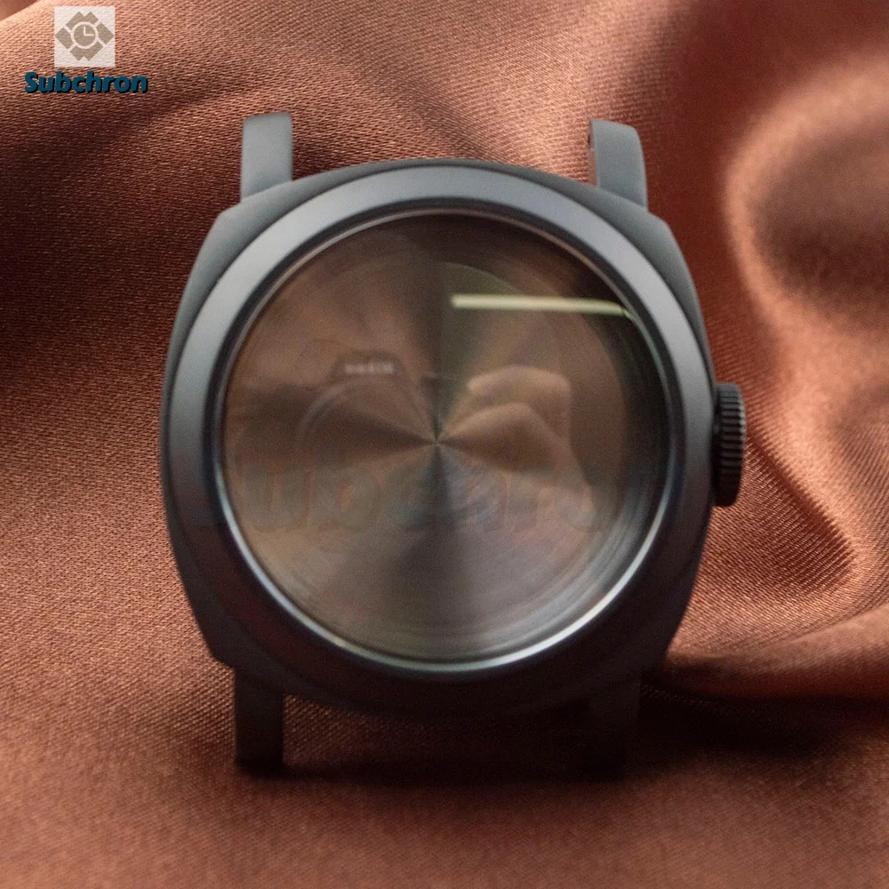 Mod 44mm Retro Case for PAM 5218 Vintage Watch Case Sapphire Glass Stainless Steel Fit CG 6497/6498/ST3600 Movement