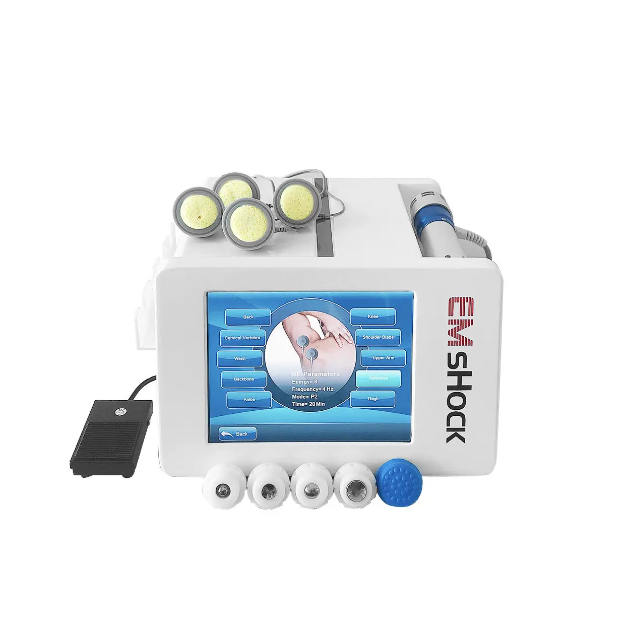 2 In 1 Ems Shockwave Pain Relief Rehabilitation Physiotherapy Electromagnetic Shockwave Therapy Machine