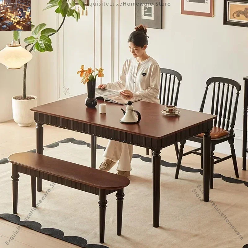 Restaurant Dining Table Chairs Nordic Wood Lounge Dining Table Writing High Poker Mesas De Comedor Kitchen Furniture
