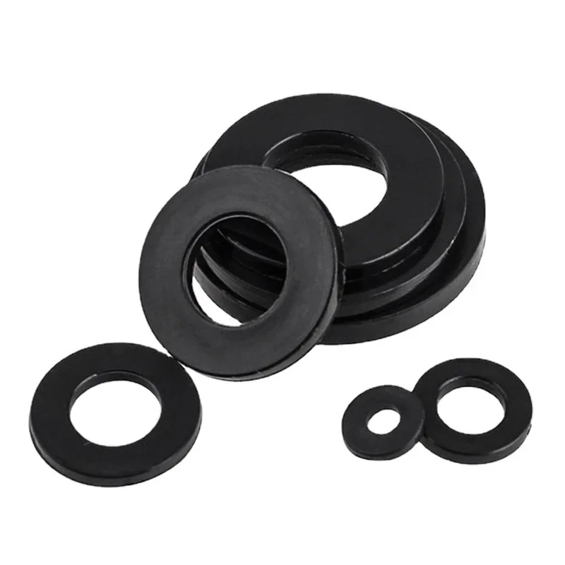 M2 M3 M24 Black nylon gasket plastic flat gasket washer insulation screw round high temperature resistant plastic washer