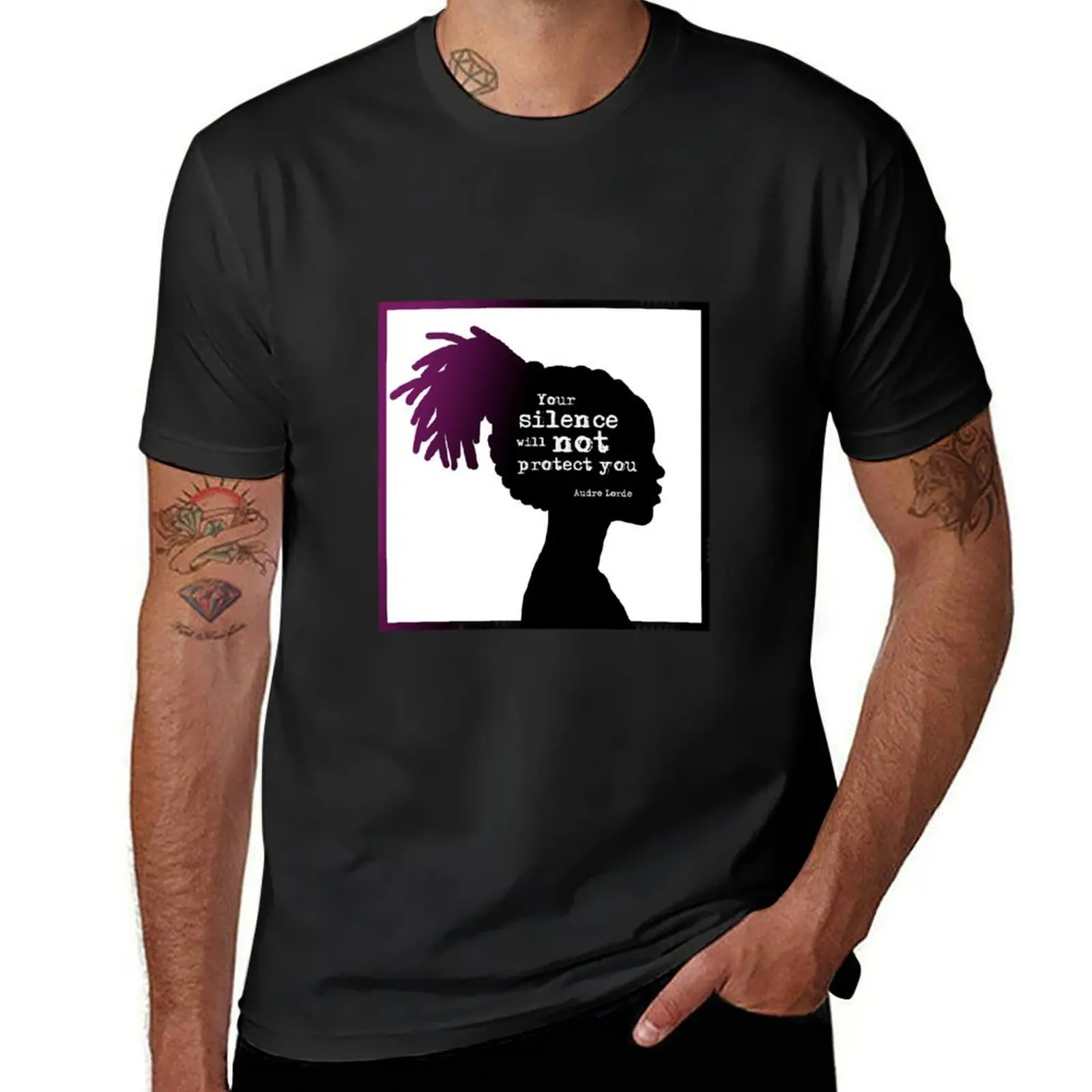 Audre Lorde Silence T-Shirt customs design your own anime mens graphic t-shirts funny