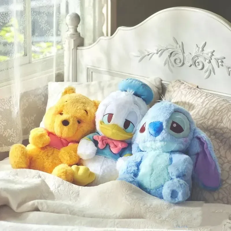

32 см Kawaii Disney Dongdi без рукавов серии девушка сердце стежка пух медведь Дональд Дак Лотсо милая плюшевая кукла подарок на день рождения