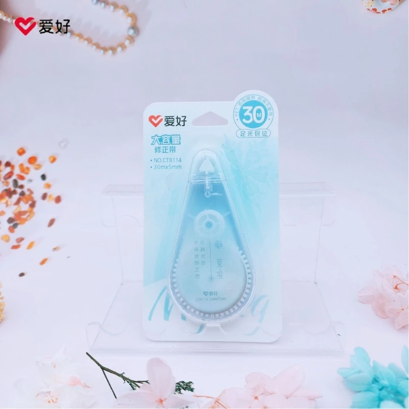 Correction Tape,White Out Correction Tape Dispenser for Instant Corrections Study Supplies and Office Products 30mx5mm