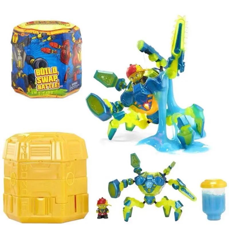 Original Ready To Robot BOILO SWAP BATTLE Ready 1 Robot Pop Bots Surprise Miniature Toy Anime Slime Action Figures Toys for Boy