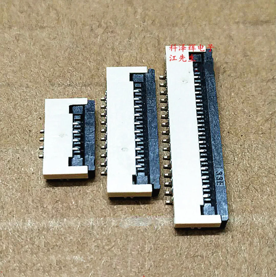 FPC FFC Flip cover Connector 1.0mm Flat Cable PCB Connectors SMT ZIF 4 6 8 10 12 14 15 16 18 20 22 24 26 28 30 32 36 40-60Pin