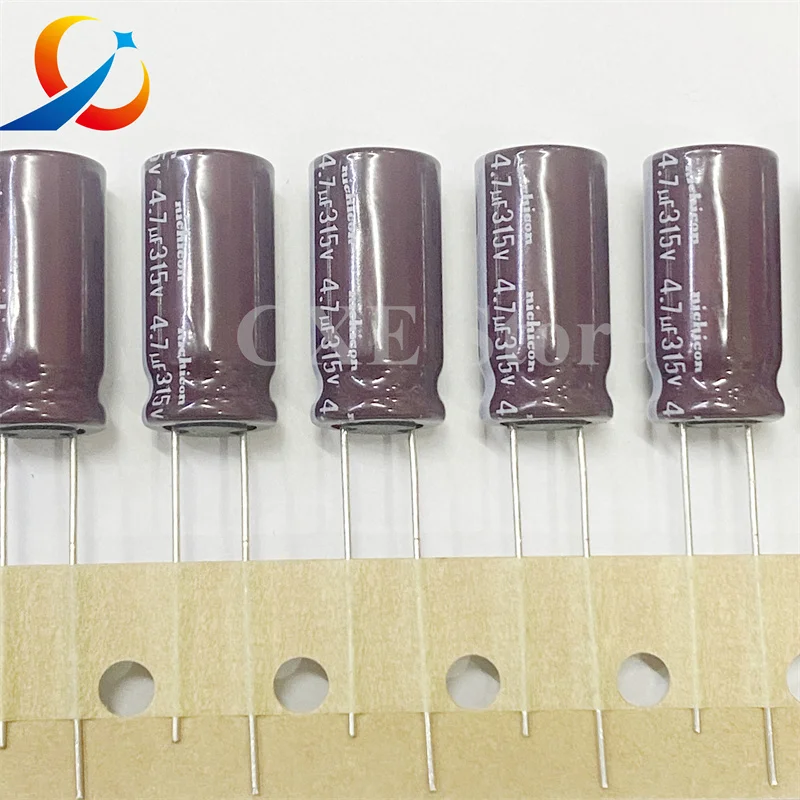 20PCS PJ  315V4.7UF Volume 10X20mm NICHICON Electrolytic Capacitors UPJ2F4R7MPD1TD 4.7UF 315V NEW