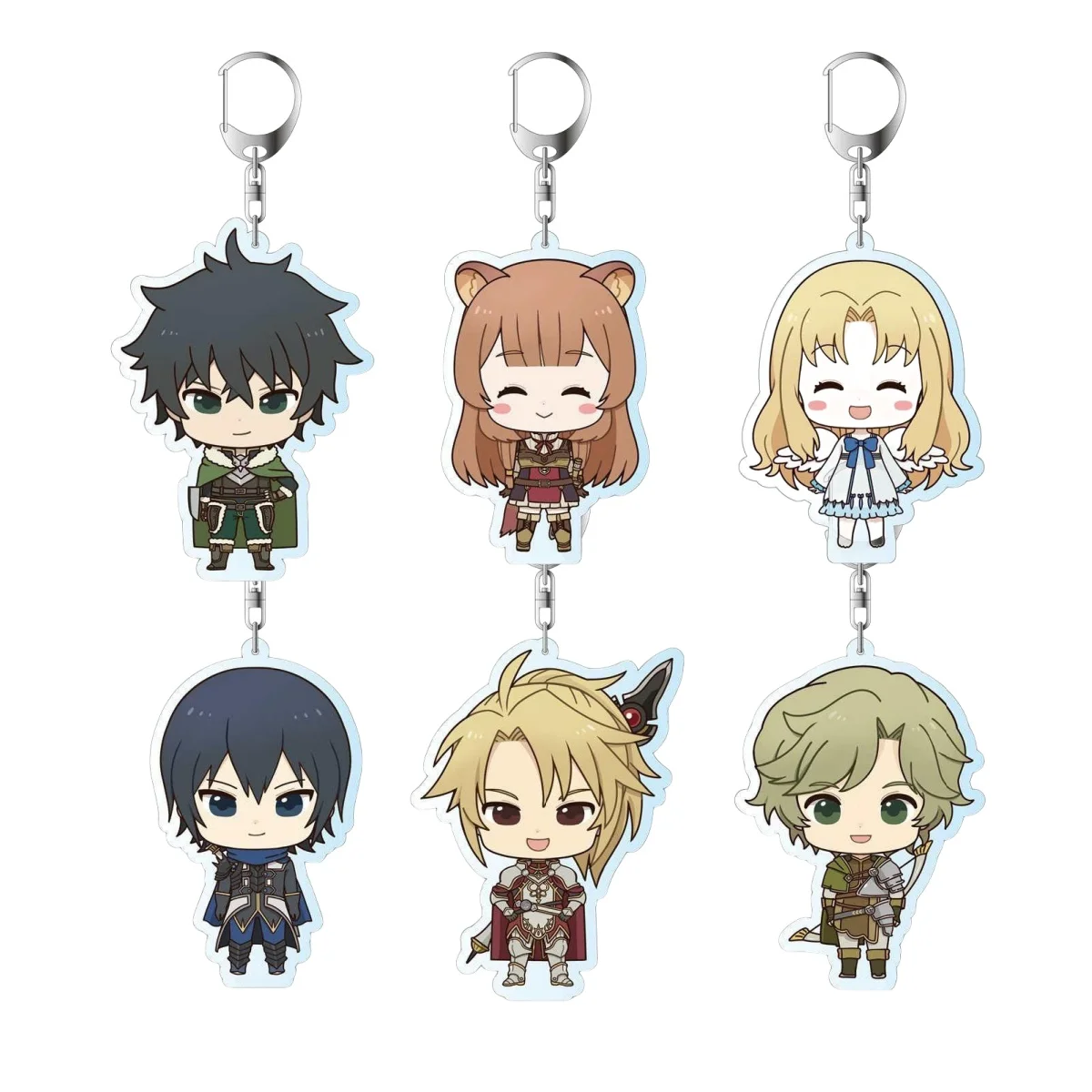 Anime Store Shield or Hero Ren Amaki Raphtalia Deformation Ver Acrylic HD Figure keychain Pendant Decor Fan Charm Gifts About6cm