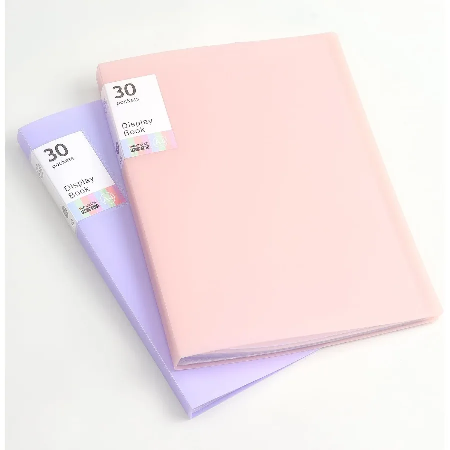 Portfolio Binder with Plastic Sleeves Pocket Portfolio Folder with Clear Sheet Protectors Display 60 Pages Book Presentation Bo