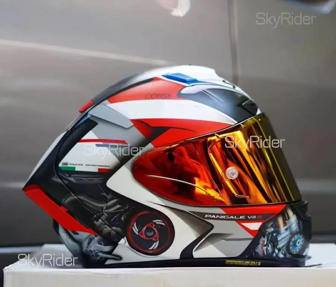 Full Face Motorcycle helmet X14 white du   Riding Motocross Racing Motobike Helmet Casco De Motocicleta