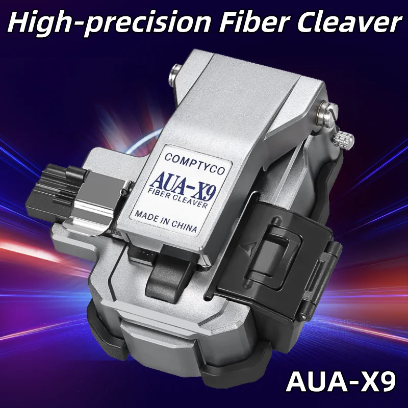 

COMPTYCO AUA-X9 High-precision Fiber Cleaver FTTH Press Type Optical Fiber Cutter 24 Point Blade Fiber Optic Knife Tools