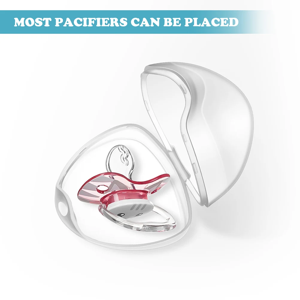 

4pcs Portable Pacifier Storage Box Container For Accessories Pp Hygienic Holder Easy Carry Travel Use Safe