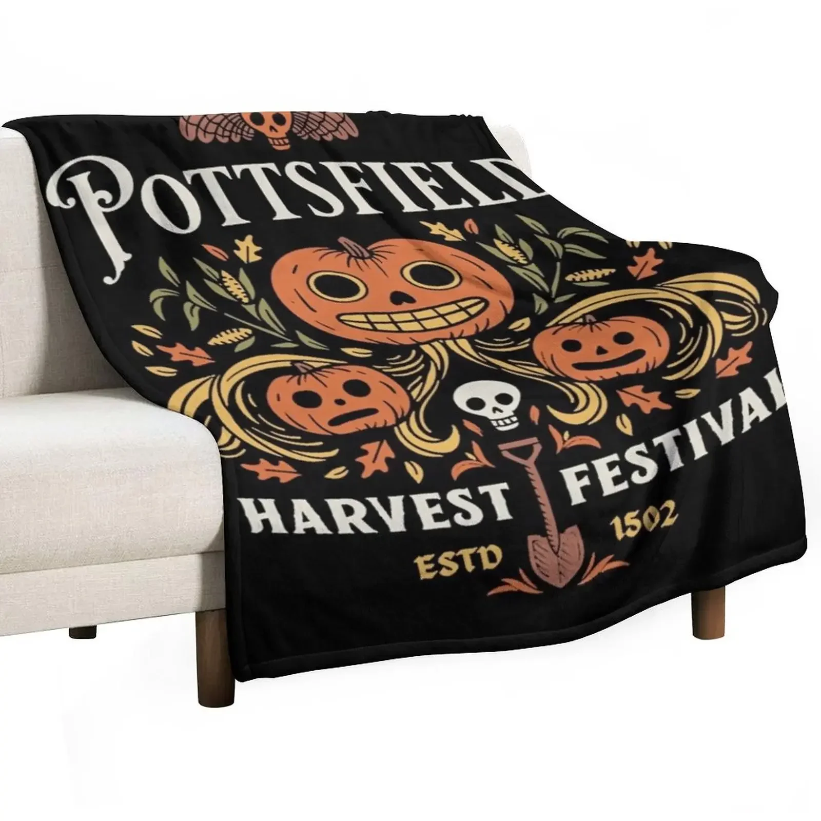 

Pottsfield Throw Blanket funny gift wednesday Decorative Sofa Blankets