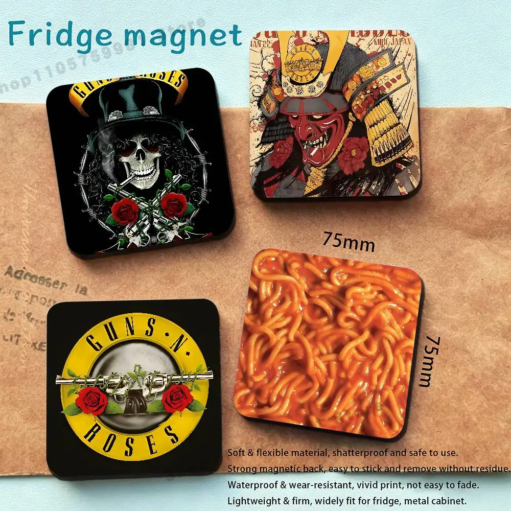 G-Guns N Roses World Tour Magnet Refrigerator Fridge Sticker for Home Decor DIY Wall Decor