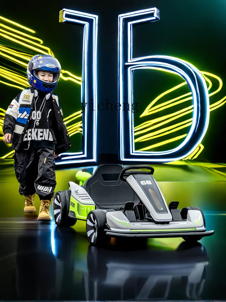 Tqh-Voiture de dérive à vapeur à quatre roues pour enfants, Go-Kart pour garçons et filles, jouet pour adultes, chargement