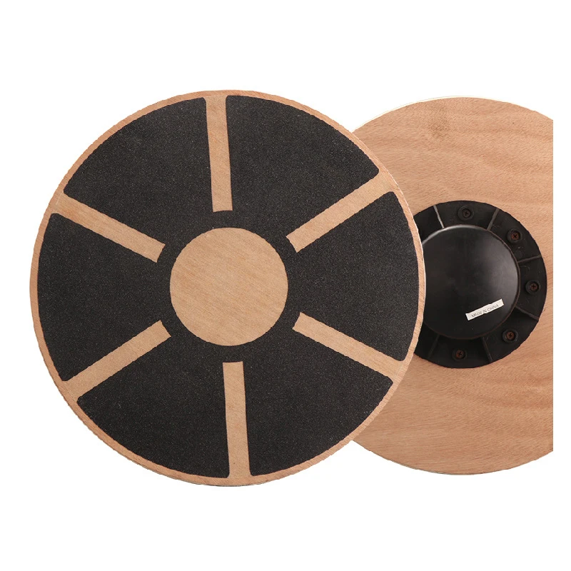 Wooden balance board fitness balance plate, non-slip multifunctional yoga lumbar balance board, fitness equipment.