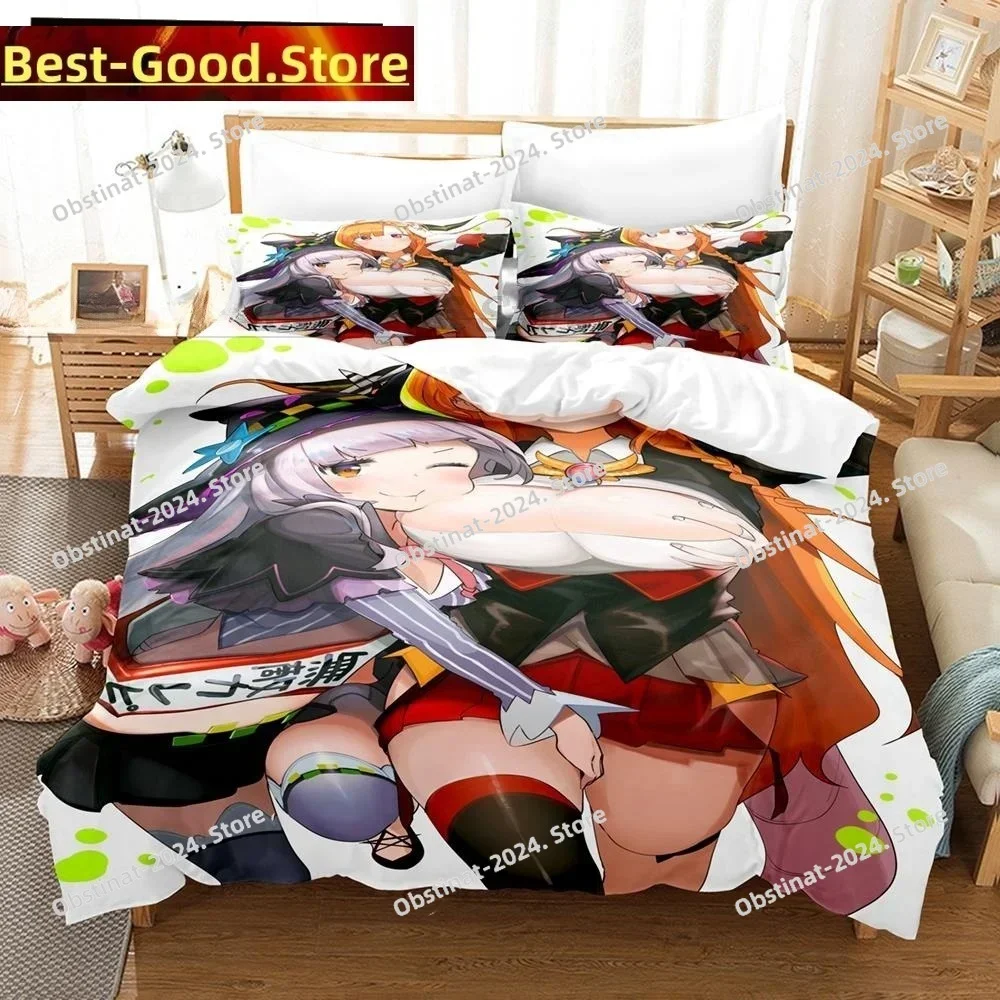 

3D Anime Kawaii Girls Kiryuu Coco Bedding Set Print single Comforter Quilt Duvet Cover Pillow Case 3 Pieces Sets Kids Adult Size