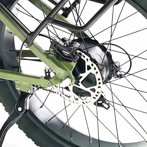 

26-Inch Fat Tire Full Suspension Mountain Ebike - All-Terrain Off-Road Electric Hybrid Bicycle