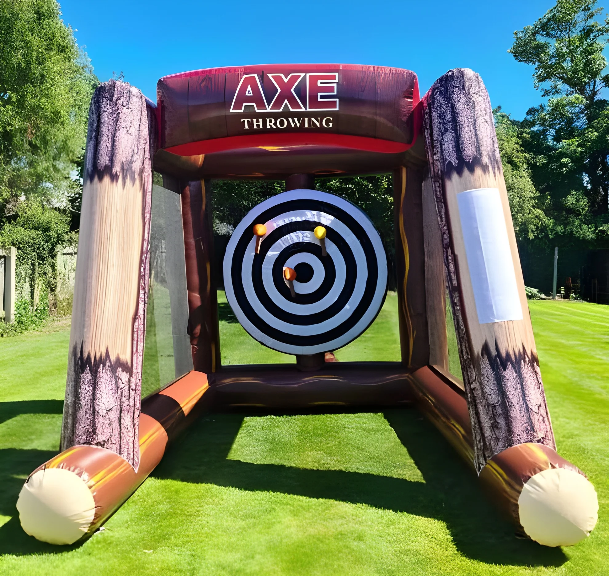 Outdoor  Carnival Sport Games Inflatable AXE Throwing Game For Adults And Kids