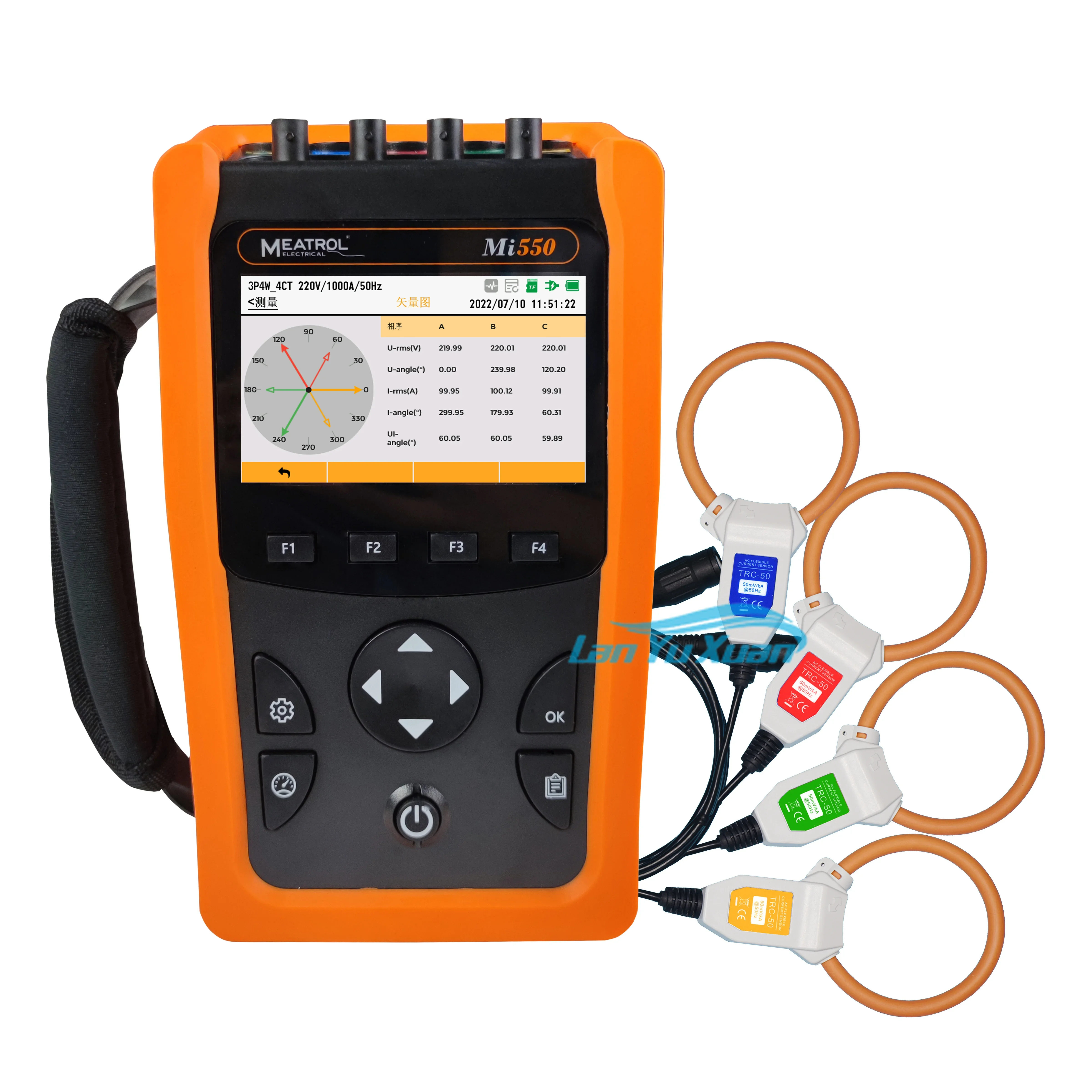 Handheld Energy Analyzer MEATROL Mi550 Electrical Network Analyzer Power Quality Analyzer