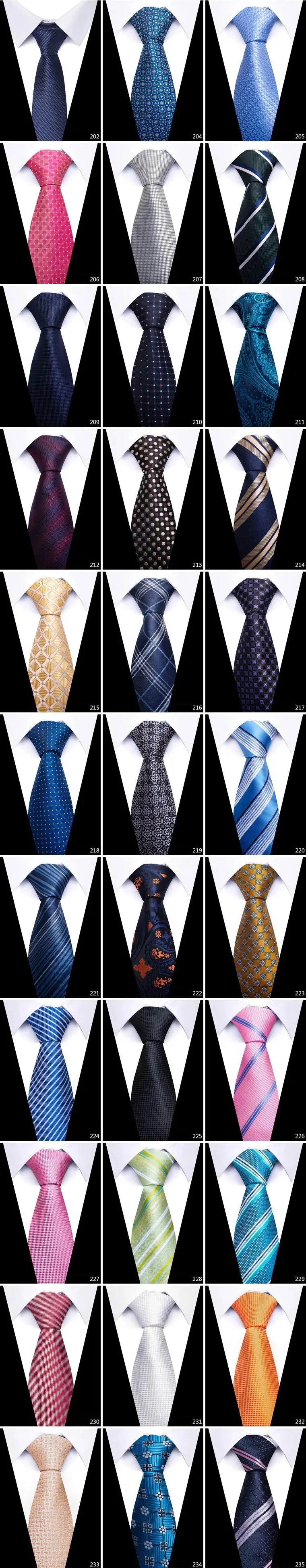 Hochwertige Hochzeitskrawatten für Männer, modisch, neuer Stil, blauer Streifendruck, Krawatten, tägliches Büro, Bekleidung, Accessoires, Geschenk für Männer – Detail 2